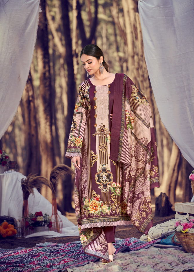 AZA Hermitage 1001-1007 Wholesale Pakistani Dress Material Catalog